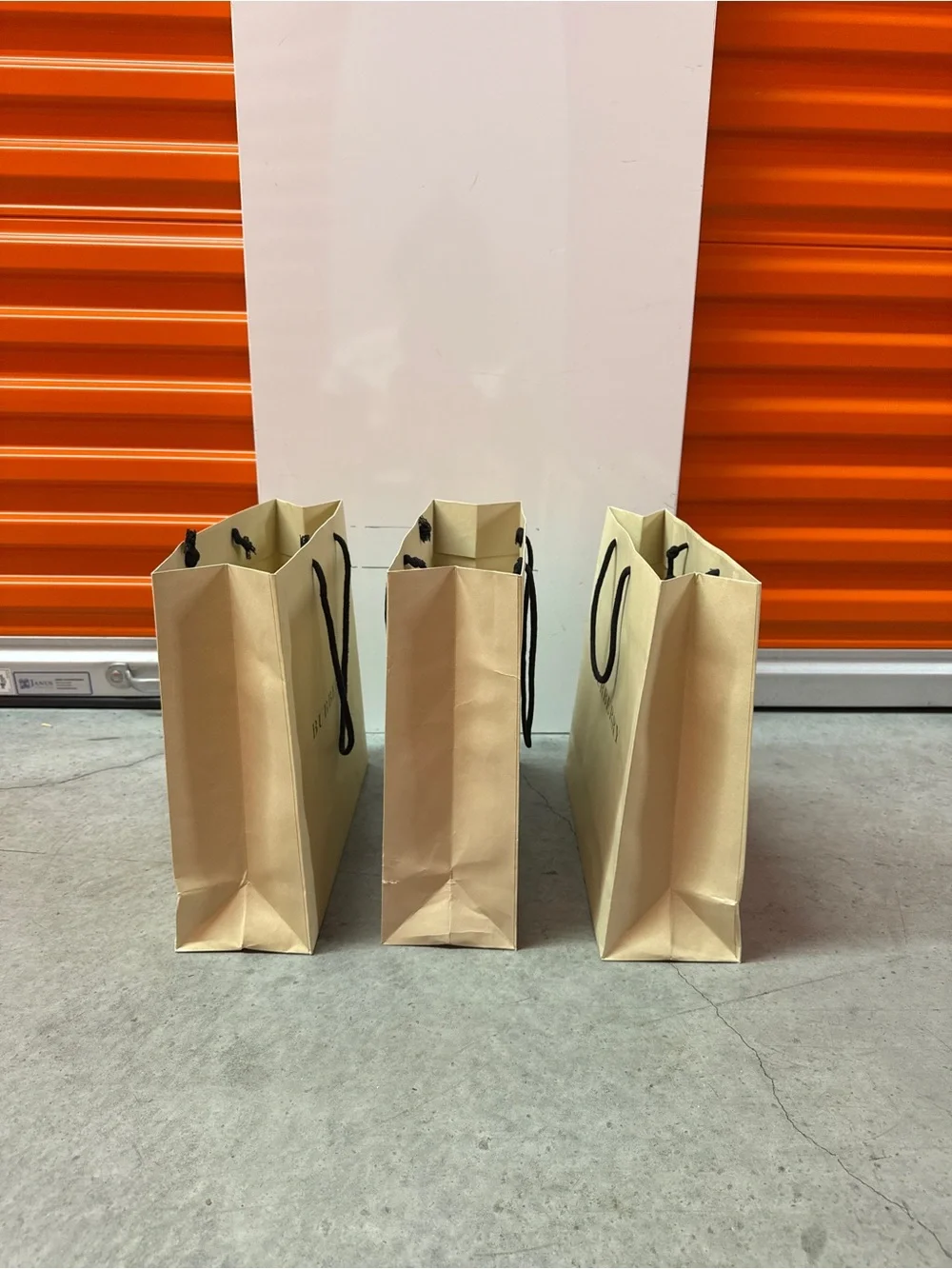 Burberry Beige Tote Bags with Black Rope Handles
